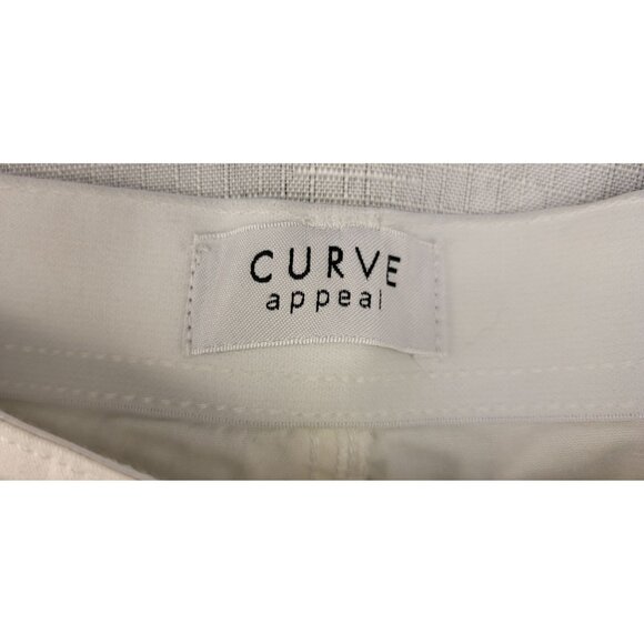 Curve Appeal Jeans Womens 8/29 White Pants Stretch Denim Ladies 28x27.5 NEW - Picture 5 of 6